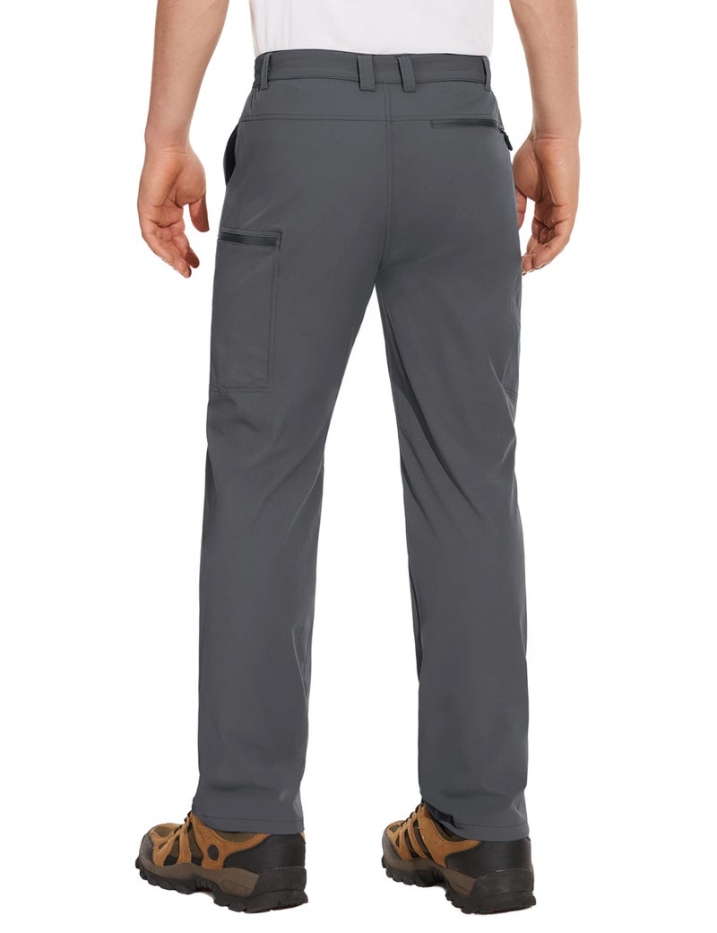 MAGCOMSEN Work Pants for Men Fishing Pants for Men Water Resistant Summer Hiking Pants Men Travel Pants for Men Dark Grey - Image 2